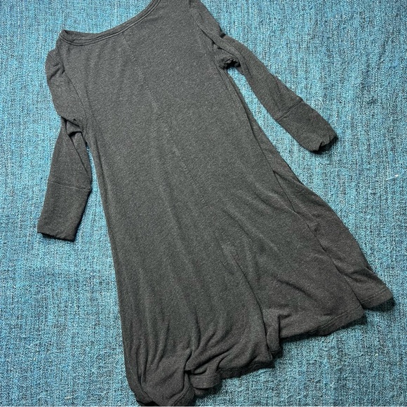 Lou & Grey Signature Soft Swing Dress in Dark Charcoal Grey - Picture 3 of 6